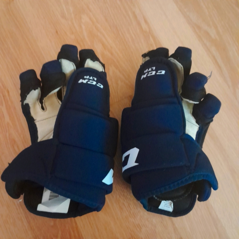 CCM LTP Hockey Gloves, JR, 11"/28 cm, Dark Blue